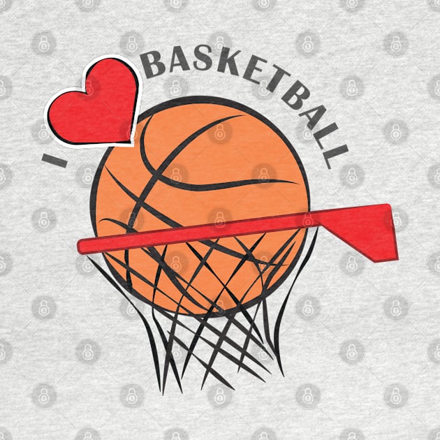 I Love Basketball by DesignWood Atelier